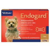 Vermífugo Endogard Cães 2,5 Kg com 6 Comprimidos - VIRBAC