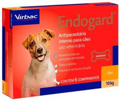 Vermífugo Endogard Cães até 10kg- 6 comprimidos