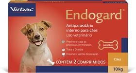 Vermifugo Endogard para Cães até 10 Kg - 2 Comprimidos