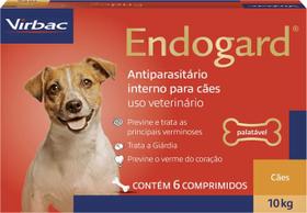 Vermífugo Endogard para Cães até 10 kg 6 Comprimidos