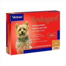 Vermífugo Endogard para Cães até 2,5kg - 6 Comprimidos