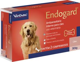 Vermifugo Endogard para Cães até 30 Kg - 2 Comprimidos