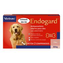 Vermífugo Endogard para Cães de 30kg - 2 comprimidos Virbac Vermífugo Endogard para Cães de 30kg - 2 comprimidos Virbac