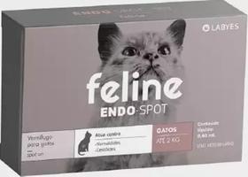 Vermifugo feline endo spot até 2 kg - LABYES