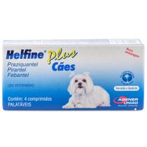 Vermífugo Helfine Plus Cães com 4 Comprimidos
