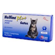 Vermifugo Helfine Plus Gatos 2 comprimidos - Agener Uniao