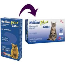 Vermífugo Helfine Plus Gatos - 2 comprimidos - Neon Pet Shop