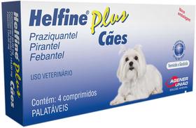 Vermífugo Helfine Plus para Cães - 4 Comprimidos