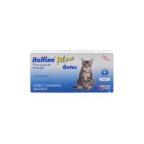 Vermífugo Helfine Plus para Gatos - 2 Comprimidos - Agener
