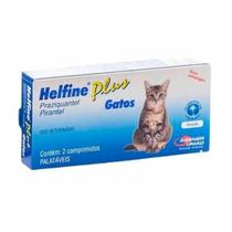 Vermífugo Helfine Plus Para Gatos C/2 Comprimidos