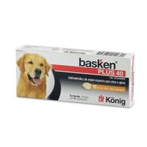 Vermífugo Konig Basken Plus 40 Cães de 10kg - 1 Unidade
