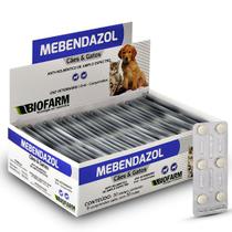 Vermifugo mebendazol caes e gatos 6 compr. - BIOFARM