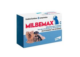 Vermífugo Milbemax Cães Até 5Kg C/2 Comprimidos