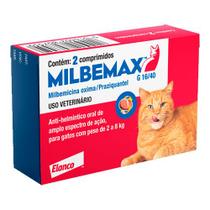 Vermífugo Milbemax para Gatos de 2 a 8Kg 2 comprimidos - Elanco