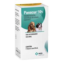 Vermífugo Msd Panacur 10% Suspensão Oral - 20 mL - MSD Saúde Animal