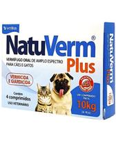 Vermífugo Natu Verm Plus 660mg com 4 Comprimidos