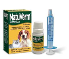 Vermífugo Natural Verm Suspensão 20 ml - Vetbras Vermífugo Natural Verm Suspensão 20 ml - Vetbras