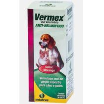 Vermífugo Oral Indubras Vermex Para Cães E Gatos 20ml Vermífugo Oral Indubras Vermex Para Cães E Gatos 20ml