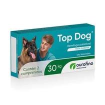Vermífugo Ourofino Top Dog - Proteção Completa para Cães de Até 30 Kg - 4 Comprimidos