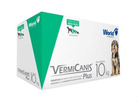 Vermifugo P/ Cães 10kg Vermicanis Plus 800mg World 40 Comp