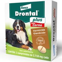 Vermifugo Para Cães Drontal Plus 35KG 2 Comprimidos