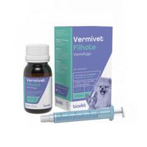 Vermífugo Para Cães E Gatos Vermivet Filhote 20ml - Biovet