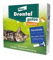 Vermífugo Para Gatos Drontal Spot On 2,5kg A 5kg Vermífugo Para Gatos Drontal Spot On 2,5kg A 5kg