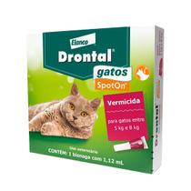 Vermífugo para Gatos Drontal Spot On 5kg a 8kg Único