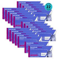 Vermífugo para Gatos Vermivet 300mg C/ 4 Comprimidos - Kit c/ 22 caixas