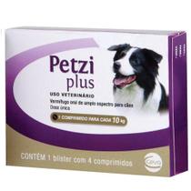 Vermífugo Petzi Plus 700 mg 10 kg - 4 Comprimidos - Ceva