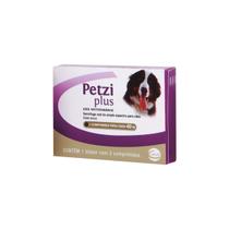 Vermífugo Petzi Plus Cães 40kg Caixa Com 2 Comprimidos Ceva