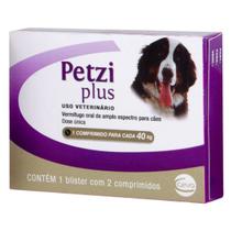 Vermifugo Petzi Plus Ceva 40 kg 2 Comprimidos