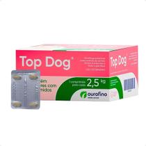 Vermífugo Top Dog 250Mg Cães Até 2,5Kg - Blíster 4 Comprimidos - OuroFino