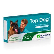 Vermifugo Top Dog 30kg C/ 2 Comprimidos Ourofino