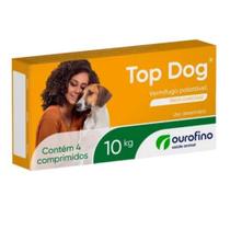 Vermífugo Top Dog Até 10 Kg 4 Comprimidos OUROFINO