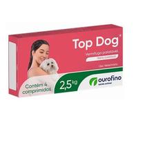 Vermífugo Top Dog Até 2,5 Kg 4 Comp. - Ourofino