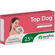 Vermífugo Top Dog Cães 2,5kg com 4 comprimidos - Ourofino