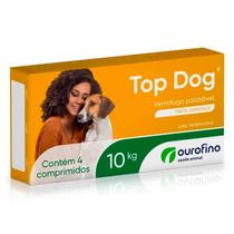 Vermífugo Top Dog Para Cães Até 10kg 4 Comprimidos - OURO FINO
