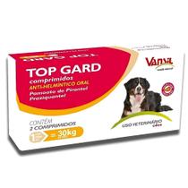 Vermífugo Top Gard 1980mg para Cãe com 2 Comprimidos