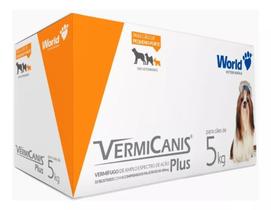 Vermífugo Vermicanis Para Cães 5 Kg ( 40 Comprimidos ) - WORLD