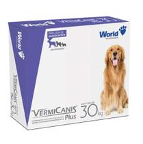 Vermífugo VermiCanis Plus 2,4gr para Cães Acima de 30kg - 2 Comprimidos