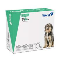 Vermífugo VermiCanis Plus World 800mg para Cães de 10kg