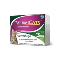 Vermífugo vermicats 600mg- gato - World