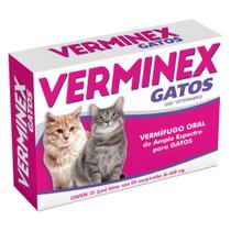 Vermífugo verminex gato c/04 comprimidos vetbras Vermífugo verminex gato c/04 comprimidos vetbras