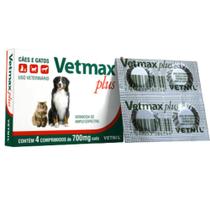 Vermífugo Vetmax Plus Vetnil com 4 Comprimidos