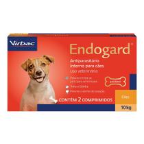 Vermífugo Virbac Endogard Para Cão Até 10kg - 2 Comprimidos