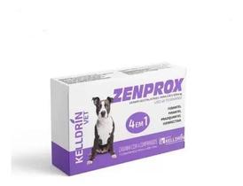 Vermífugo Zenprox Cães Médio Porte 900 Mg 4 Cartuchos 4 Em 1 - Kelldrin