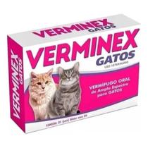 Verminex Gatos Vermifugo Oral de Amplo Espectro C/4 Comp Verminex Gatos Vermifugo Oral de Amplo Espectro C/4 Comp