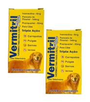 Vermitril 8 Comprimidos Palatáveis para Cães de Grande Porte