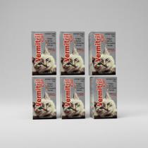 Vermitril Cat Gato 24 Comprimidos Mastigáveis - Pulgas, Carrapatos, Vermes e Sarnas